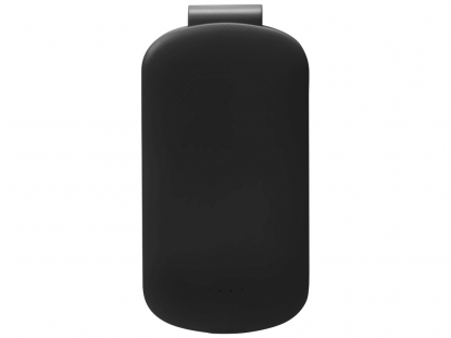 Портативное зарядное устройство Pin с клипом, 4000 mAh, черное, вид спереди