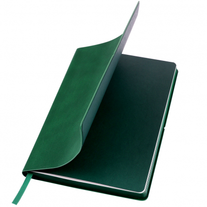 Ежедневник A5 недатированный Massimo в мягком переплёте, темно-зеленый