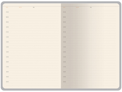 Ежедневник недатированный А5 Bosforo, красный