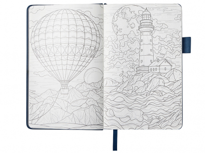 Блокнот А5 Вижн Тренд в твердой обложке, синий