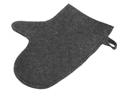 Рукавичка для бани и сауны Healing, серая