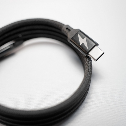 Кабель COIL магнитный для зарядки и передачи данных, 100Вт, 480Мб/с, нейлоновая оплетка