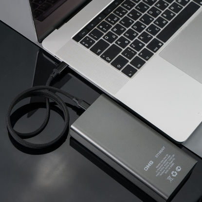 Кабель COIL магнитный для зарядки и передачи данных, 100Вт, 480Мб/с, нейлоновая оплетка