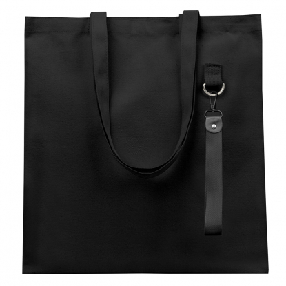Сумка для покупок LUMISSA с ремувкой, чёрная с черным