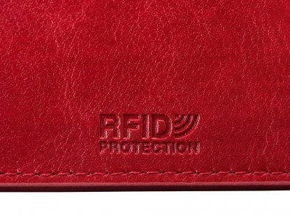 Картхолдер для 6 карт с RFID-защитой Fabrizio, красный