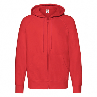 Толстовка LIGHTWEIGHT HOODED SWEAT JACKET 240, мужская, красная