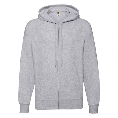 Толстовка LIGHTWEIGHT HOODED SWEAT JACKET 240, мужская, серая