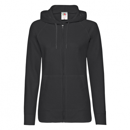 Толстовка LADIES LIGHTWEIGHT HOODED SWEAT, женская, черная
