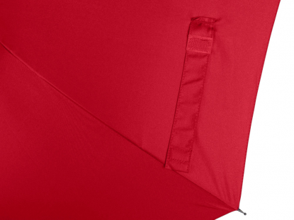 Зонт-трость Reviver  с куполом из переработанного пластика, красный