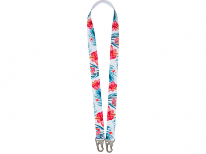 Ланъярд под сублимацию с 2-мя карабинами, 2,5 см