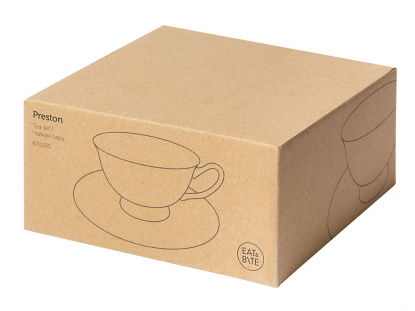 Чайная пара Preston с золотой каймой