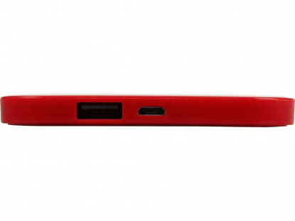 Портативное зарядное устройство Квадрум, 2600 mAh, красное