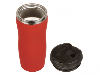 Термокружка Double wall mug С1 soft-touch, красная