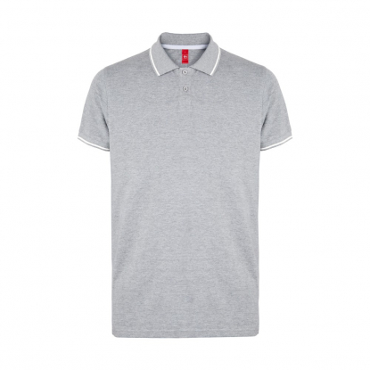 Рубашка-поло SPECTRUM, мужская, серый меланж