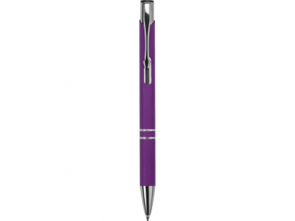 Ручка металлическая шариковая Legend Gum, soft-touch, фиолетовая