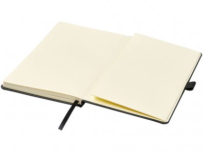 Записная книжка А5 Nova, черная, кармашек