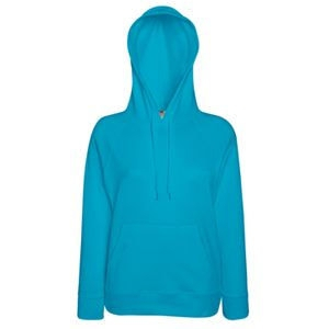 Толстовка LIGHTWEIGHT HOODED SWEAT 240, женская, голубая