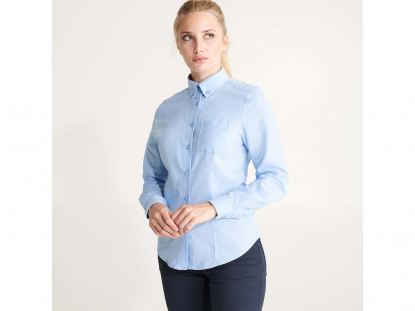 Рубашка женская с длинным рукавом Oxford, голубая