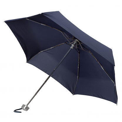Зонт складной Alu Drop S, механический, 5 сложений, синий