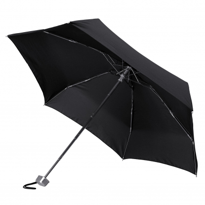 Зонт складной Alu Drop S, механический, 5 сложений, чёрный