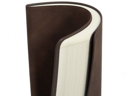 Блокнот А5 с магнитным клапаном в гибкой обложке Chaplin, коричневый