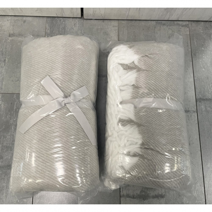 Плед акриловый SUPER SOFT NATURE, серый