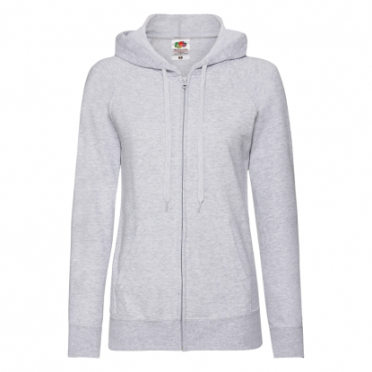 Толстовка LADIES LIGHTWEIGHT HOODED SWEAT, женская, серая