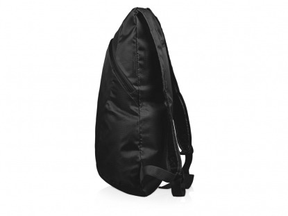 Рюкзак складной Compact, черный, сбоку