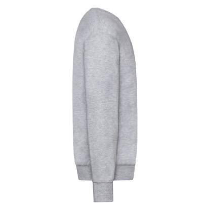 Свитшот без начеса LIGHTWEIGHT SET-IN SWEAT 240, мужской, серый, сбоку