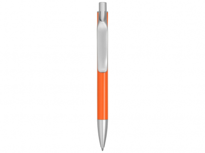 Ручка металлическая шариковая Large, оранжевая, вид сзади