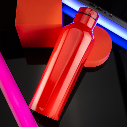 Термобутылка для напитков E-shape, красная