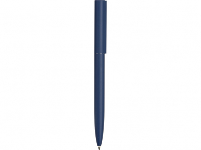 Ручка металлическая шариковая Minimalist, софт-тач, темно-синяя