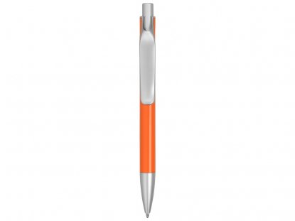 Ручка металлическая шариковая Large, оранжевая, вид сзади