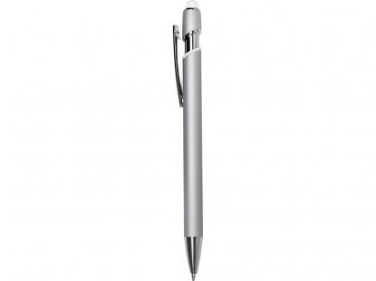 Ручка-стилус металлическая шариковая Sway Monochrome с цветным зеркальным слоем, белая