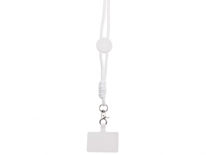 Ремешок на шею для телефона Нэко, белый