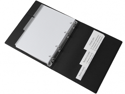 Блокнот на кольцах Favor, черный