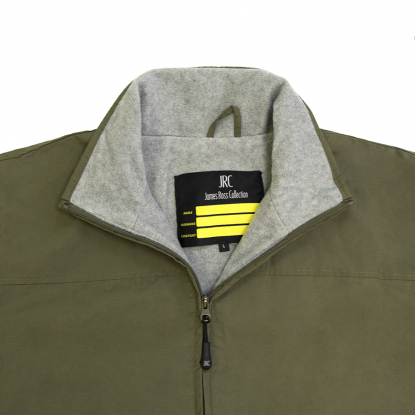 Куртка PORTLAND 220, темно-зеленая, воротник растегнутый
