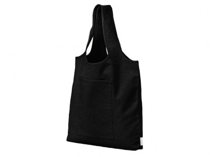 Сумка-шоппер Vest из хлопка 340 г/м2, черная