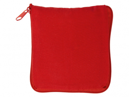 Складная хлопковая сумка Skit, красная