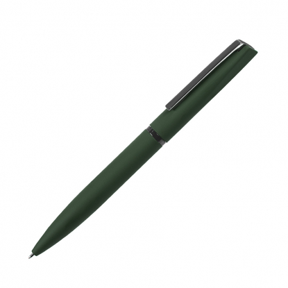 Ручка шариковая FRANCISCA, soft touch, зеленая