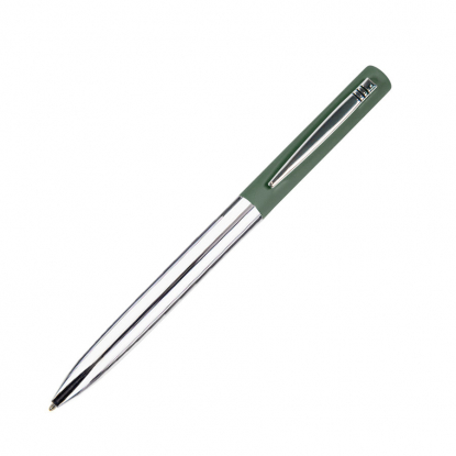 Ручка шариковая CLIPPER, soft touch, темно-зеленая