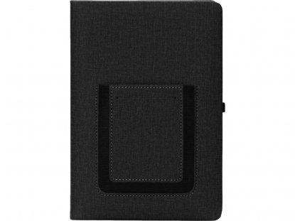 Блокнот А5 Pocket с карманом для телефона, черный