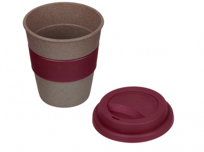 Стакан из бамбукового волокна Café, бордовый