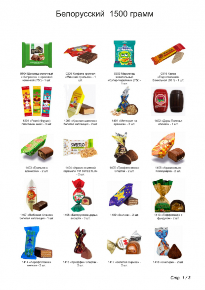 Рюкзак сладостей Енот, белорусский