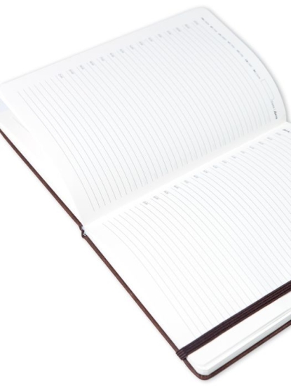 Блокнот в твердой обложке Stu, А5, темно-коричневый