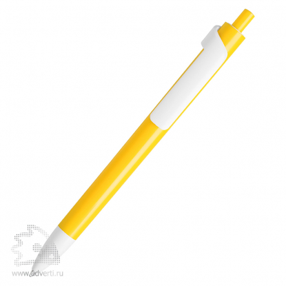 Шариковая ручка Forte с белым клипом Lecce Pen, желтая