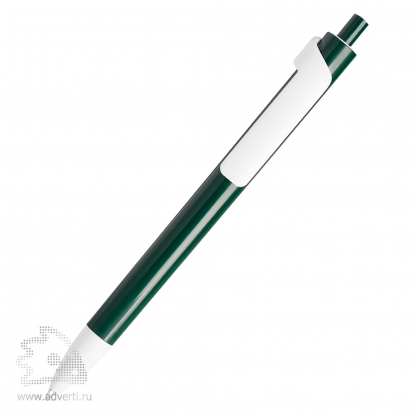 Шариковая ручка Forte с белым клипом Lecce Pen, темно-зеленая