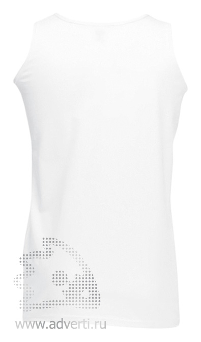 Майка спортивная Athletic Vest, мужская, белая, вид спины