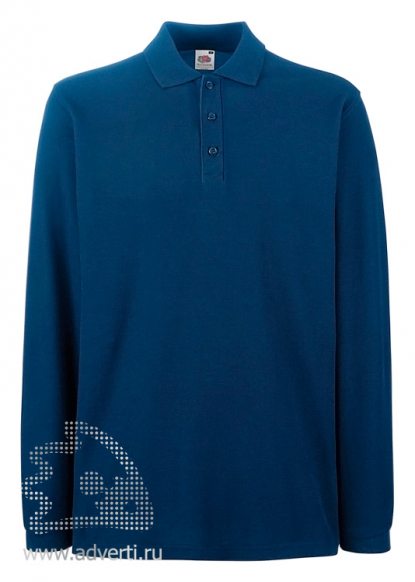 Рубашка поло Premium Long Sleeve Polo, темно-синяя