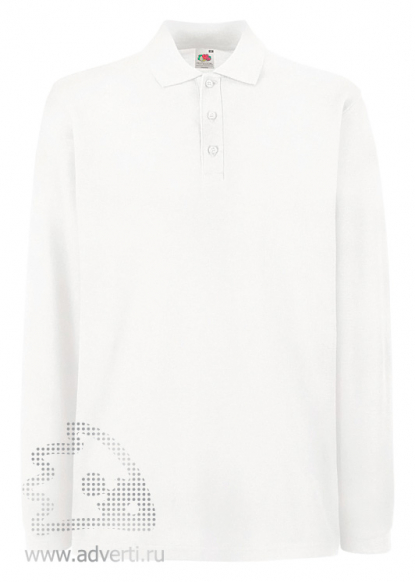Рубашка поло Premium Long Sleeve Polo, белая